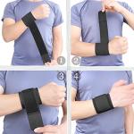 2 Pack Wrist Brace Adjustable Wrist Support Wrist Straps for Fitness Weightlifting, Tendonitis, Carpal Tunnel Arthritis, Wrist Wraps Wrist Pain Relief Highly Elastic (Black) by YUNYILAN