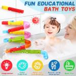 Fajiabao Bath Toys for Toddlers 3-4 Years Kids Ages 4-8 Bathtub Toys Building Track Slide Shower Water Game Birthday Gifts for 1-3 Years Old Boys Girls from Fajiabao