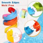 Fajiabao Bath Toys for Toddlers 3-4 Years Kids Ages 4-8 Bathtub Toys Building Track Slide Shower Water Game Birthday Gifts for 1-3 Years Old Boys Girls from Fajiabao