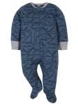 Gerber Baby Boys' 4 Pack Sleep 'N Play Footie, Dinosaur Blue, 0-3 Months from Gerber