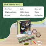 Craft Crush â Mini Terrariums Craft Kit â Make 3 Geometric Terrariums with Colorful Felt Succulents â Creative Arts & Crafts Gift for Kids, Teens & Adults by Ann Williams Group