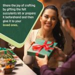 Craft Crush â Mini Terrariums Craft Kit â Make 3 Geometric Terrariums with Colorful Felt Succulents â Creative Arts & Crafts Gift for Kids, Teens & Adults by Ann Williams Group