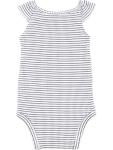 Simple Joys by Carter's Baby Girls' 6-Pack Sleeveless Bodysuit, Black, White Pink Ruffle, 6-9 Months by Carter's Simple Joys - Private Label