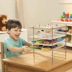 Melissa & Doug Multi-Fit Metal Wire Puzzle Rack 12 inches wide and 0.75 inches deep from Melissa & Doug