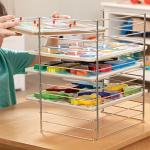 Melissa & Doug Multi-Fit Metal Wire Puzzle Rack 12 inches wide and 0.75 inches deep from Melissa & Doug
