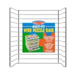 Melissa & Doug Multi-Fit Metal Wire Puzzle Rack 12 inches wide and 0.75 inches deep from Melissa & Doug