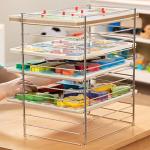 Melissa & Doug Multi-Fit Metal Wire Puzzle Rack 12 inches wide and 0.75 inches deep from Melissa & Doug
