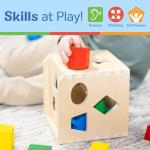 Melissa & Doug Shape Sorting Cube - Classic Wooden Toy With 12 Shapes from Melissa & Doug