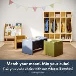 Children's Factory Cube Chair for Kids, Flexible Seating Classroom Furniture for Daycare/Playroom/Homeschool, Indoor/Outdoor Toddler Chair, Almond (CF910-015) by Children's Factory