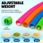 6 Pack Toy Hoop Bundle Pack - Snap Together Detachable Adjustable Weight Size Plastic Hoops - Kids Hula Rings for Sports Playing, 32-Inch from Liberty Imports