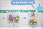 2 x Mesh Bath Toy Organizer + 6 Ultra Strong Hooks â The Perfect Bathtub Toy Holder & Bathroom or Shower Caddy â These Multi-use Net Bags Make Baby Bath Toy Storage Easy â For Kids & Toddlers by Comfylife