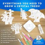 NATIONAL GEOGRAPHIC Craft Kits for Kids - Crystal Growing Kit, Grow 6 Crystal Trees in Just 6 Hours, Educational Craft Kit with Art Supplies, Geode Specimen & STEM Learning Guide, Arts & Crafts Kit by JMW Sales, Inc.