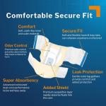 McKesson Ultra Plus Stretch Adult Incontinence Brief XL Heavy Absorbency Mat Body Shape, BRSTRLXL, Heavy, 80 Ct by McKesson Brand