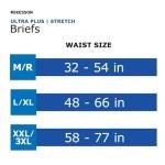 McKesson Ultra Plus Stretch Adult Incontinence Brief XL Heavy Absorbency Mat Body Shape, BRSTRLXL, Heavy, 80 Ct by McKesson Brand