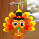 Winlyn 24 Sets Thanksgiving Owl Ornaments Decorations Art Sets DIY Thanksgiving Craft Kits Fall Crafts Pumpkin Sunflower Turkey Foam Stickers Arts and Crafts Googly Eyes for Kids Classroom Activities from Winlyn