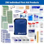 First Aid Only All-Purpose Essentials Soft-Sided First Aid Kit, Blue, 298 Pieces from First Aid Only
