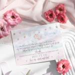 Unicorn Baby Shower Thank You Cards with Envelopes (25 Pack) Message from Baby Girl Thanking Guests for Gifts - Whimsical Star, Moon, Rainbow Theme - Pink and Gold Design - A6 Printed Stationery Set (4 X 6 inches) Paper Clever Party from Paper Clever Part