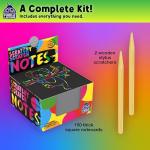 Purple Ladybug Rainbow Scratch Off Art Mini Notes Set - Great Stocking Stuffers for Kids, Teens, & Adults - with 150 Scratch Papers + 2 Wooden Stylus - Small Gifts Idea, Fun Arts & Crafts Kit from Purple Ladybug Novelty