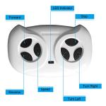 Winado 12V Kids Ride On Police Car Electric Toy w/ 2.4G Parent Remote Control, Battery Powered Vehicle with Flashing Lights, Megaphone Siren Horn, Music, Black by Winado