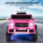 Fitnessclub 12V Kids Ride On Car Licensed Mercedes-Benz G650 Electric Cars Motorized Vehicles w/2.4 GHz Bluetooth, Parent Control, LED Lights, MP3 Player, PU Leather Seat, Pink from Fitnessclub