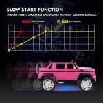 Fitnessclub 12V Kids Ride On Car Licensed Mercedes-Benz G650 Electric Cars Motorized Vehicles w/2.4 GHz Bluetooth, Parent Control, LED Lights, MP3 Player, PU Leather Seat, Pink from Fitnessclub