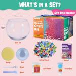 Glass Mosaic Candle Holder Kit, Creativity DIY Mosaic Arts and Crafts Kit for Kids & Adults, Tealight Candle Holder for Home Lighting Decor, Handmade Artwork Kids Gifts from ONE TO FOUR