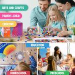 Glass Mosaic Candle Holder Kit, Creativity DIY Mosaic Arts and Crafts Kit for Kids & Adults, Tealight Candle Holder for Home Lighting Decor, Handmade Artwork Kids Gifts from ONE TO FOUR