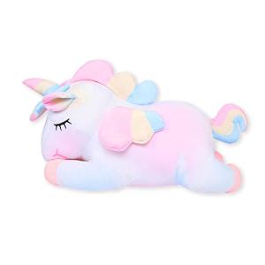 AIXINI Plush Unicorn Stuffed Animal Pillows Toy, 17.72 Inch Cute Soft Colorful Rainbow Unicorn Plushie Gifts for Girls by AIXINI