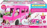 Barbie Dreamcamper Vehicle Playset, 2.5 Feet Tall with Rolling Wheels, 7 Play Areas, Pool, Slide and 60+ Camping Accessories, Gift for 3 Year Olds & Up from Mattel
