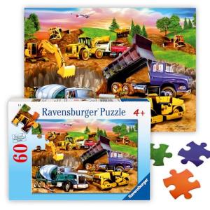 Ravensburger Construction Crowd - 60 Piece Jigsaw Puzzle for Kids â Every Piece is Unique, Pieces Fit Together Perfectly by Ravensburger