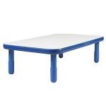 Children's Factory Angeles Baseline 48"x30" Rect. Table, Homeschool/Playroom Toddler Furniture, Kids Activity Table for Daycare/Classroom Learning, 14" Legs, Royal Blue (AB745RPB14) from Children's Factory