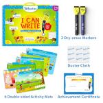Skillmatics Educational Game: I Can Write (3-6 Years) | Erasable and Reusable Activity Mats with 2 Dry Erase Markers | Learning Tools for Boys and Girls 3, 4, 5, 6 Years by Grasper Global Private Limited
