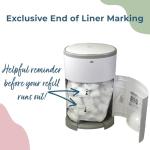 Dekor Plus Diaper Pail Refills | 2 Count | Most Economical Refill System | Quick & Easy to Replace | No Preset Bag Size â Use Only What You Need | Exclusive End-of-Liner Marking | Baby Powder Scent by Diaper Dekor