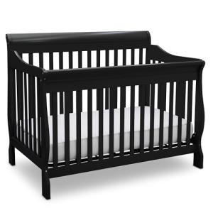 Delta Children Canton 4-in-1 Convertible Crib - Easy to Assemble, Black by Delta Children's Products