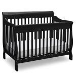 Delta Children Canton 4-in-1 Convertible Crib - Easy to Assemble, Black by Delta Children's Products