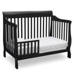 Delta Children Canton 4-in-1 Convertible Crib - Easy to Assemble, Black by Delta Children's Products