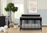 Delta Children Canton 4-in-1 Convertible Crib - Easy to Assemble, Black by Delta Children's Products