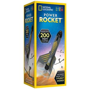 NATIONAL GEOGRAPHIC Rocket Launcher for Kids â Patent-Pending Motorized Air Rocket Toy, Launch up to 200 ft. with Safe Landing, Kids Outdoor Toys & Model Rockets, Gifts for Boys and Girls, Space Toys from JMW Sales, Inc.