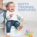 Child Potty Training Chair for Boys and Girls, Handles & Splash Guard - Comfortable Seat for Toddler - Jool Baby (Aqua) by Jool Baby Products