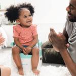 Child Potty Training Chair for Boys and Girls, Handles & Splash Guard - Comfortable Seat for Toddler - Jool Baby (Aqua) by Jool Baby Products