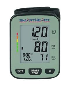 Veridian Healthcare SmartHeart Talking Blood Pressure Wrist Monitor, Gray by Veridian