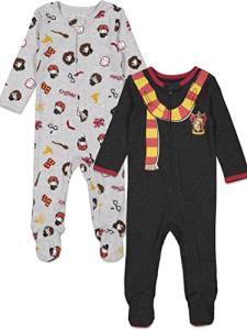 Harry Potter Baby Boys 2 Pack Long Sleeve Sleep N' Play Coverall Gryffindor 18 Months by Bentex Group, Inc.
