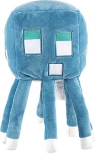 Minecraft Glow Squid Plush Figure with Lights & Sounds, Glow-in-The-Dark Soft Toy Based on Video Game, Collectible Gift for Fans Age 3 Years & Older from Mattel