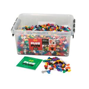 PLUS PLUS Plus-Plus - Open Play Set - 3,600 Piece in Storage Tub - Basic Color Mix - Construction Building Stem Toy, Interlocking Mini Puzzle Blocks for Kids, Assorted, 100 from Plus-Plus