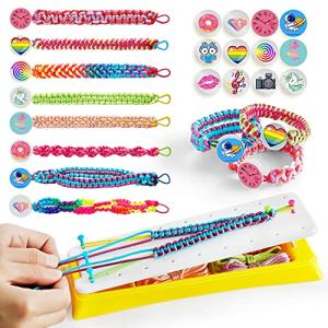 Friendship Bracelet Making Kit for Teen Girls - DIY Arts and Crafts Toys for Kids Age 7 8 9 10 11 12 Years Old, Best Birthday Christmas Gifts and String Bracelet Maker for Travel Activities Supplies by PREPOP