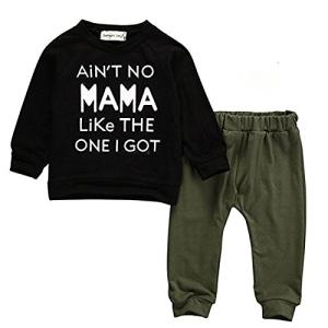 Baby Kids Toddler Boy Printed Tops Pants Leggings Outfits Clothes Set 0-3 Y by 