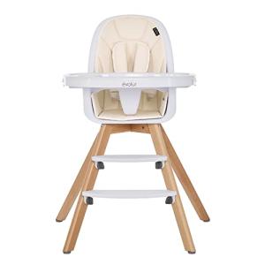 Evolur Zoodle 3-in-1 High Chair I Booster Feeding Chair I Modern Design I Toddler Chair I Removable Cushion I Adjustable Tray I Baby and Toddler, Ivory by AmazonUs/DREAY