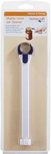 Homecraft Mighty Lever Jar and Bottle Opener, Leverage with Good Grip for Limited Range of Motion and Weak Grasp, Grip Aid Helper for Right or Left Handed Use, Stainless Steel Ring for Gripping Lids by Patterson Medical