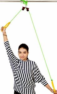 TheraBand Shoulder Pulley, Overhead Shoulder Pulley for Physical Therapy, Over the Door Pulley with Foam Handles and Color Coded Rope for Increasing Range of Motion, Overdoor System for Rehabilitation from TheraBand