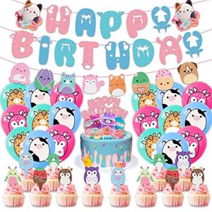 ð¢ðºð¾ð²ð¼ð±ð¶ðªðµðµð¸ðð¼ ððªð»ð½ð Squad Themed Birhthday Party Supplies for Girls Party Decorations Set for Kids and Boys Party Favors Included Banner Balloons Cake Cupcake Toppers by Siveaglorior